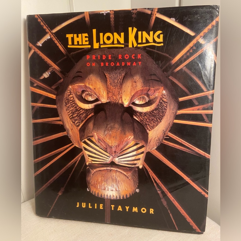 90s The Lion King Pride Rock on Broadway Hardcover Book Disney art book vintage